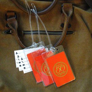 ✈️ Delta Airlines 50th Anniv. 1979 Luggage Tags (3)